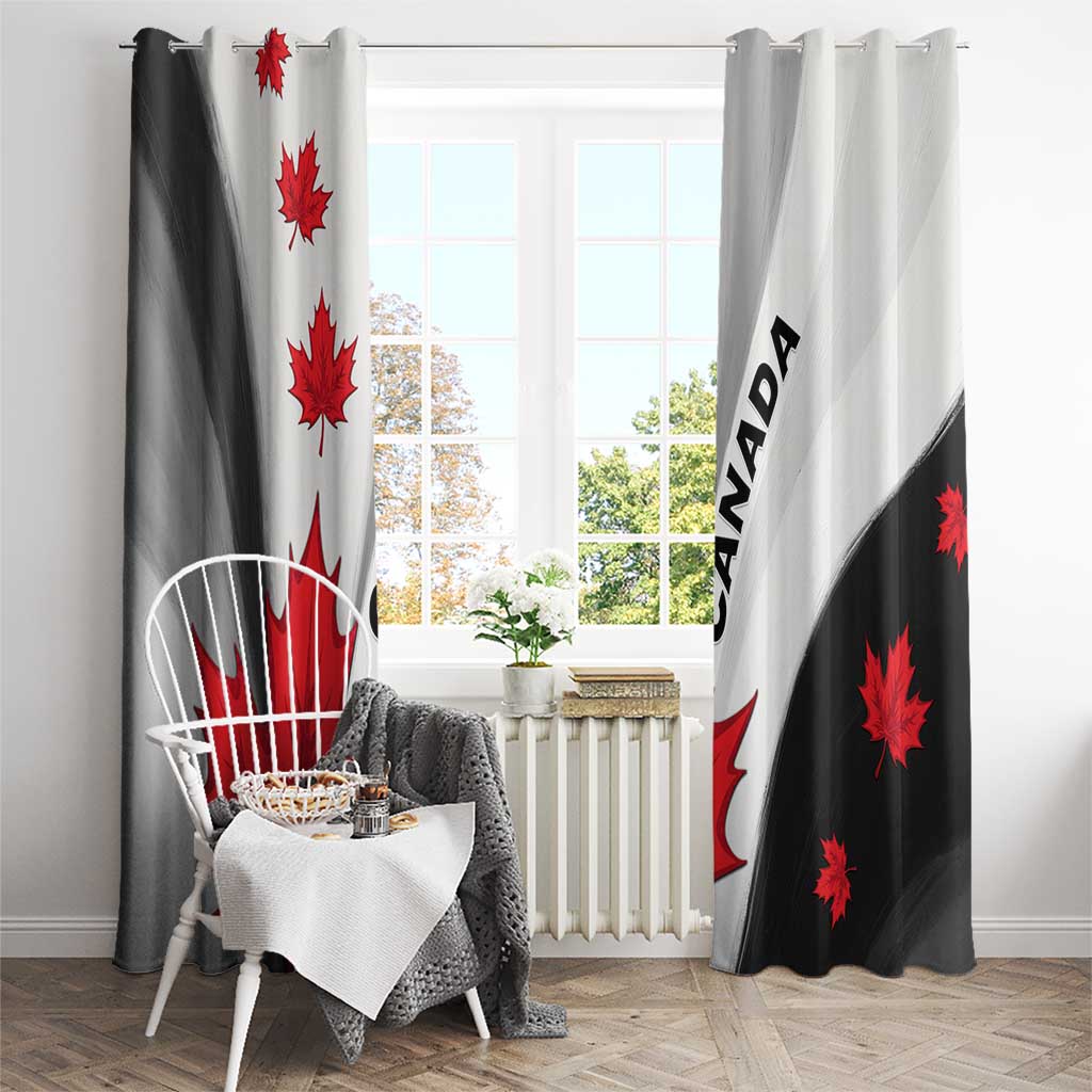 Canada Maple Leaf Window Curtain Unique Style