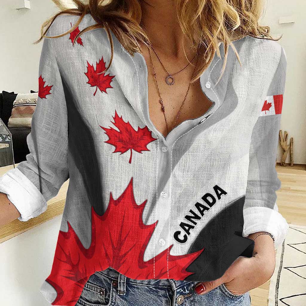 Canada Maple Leaf Women Casual Shirt Unique Style