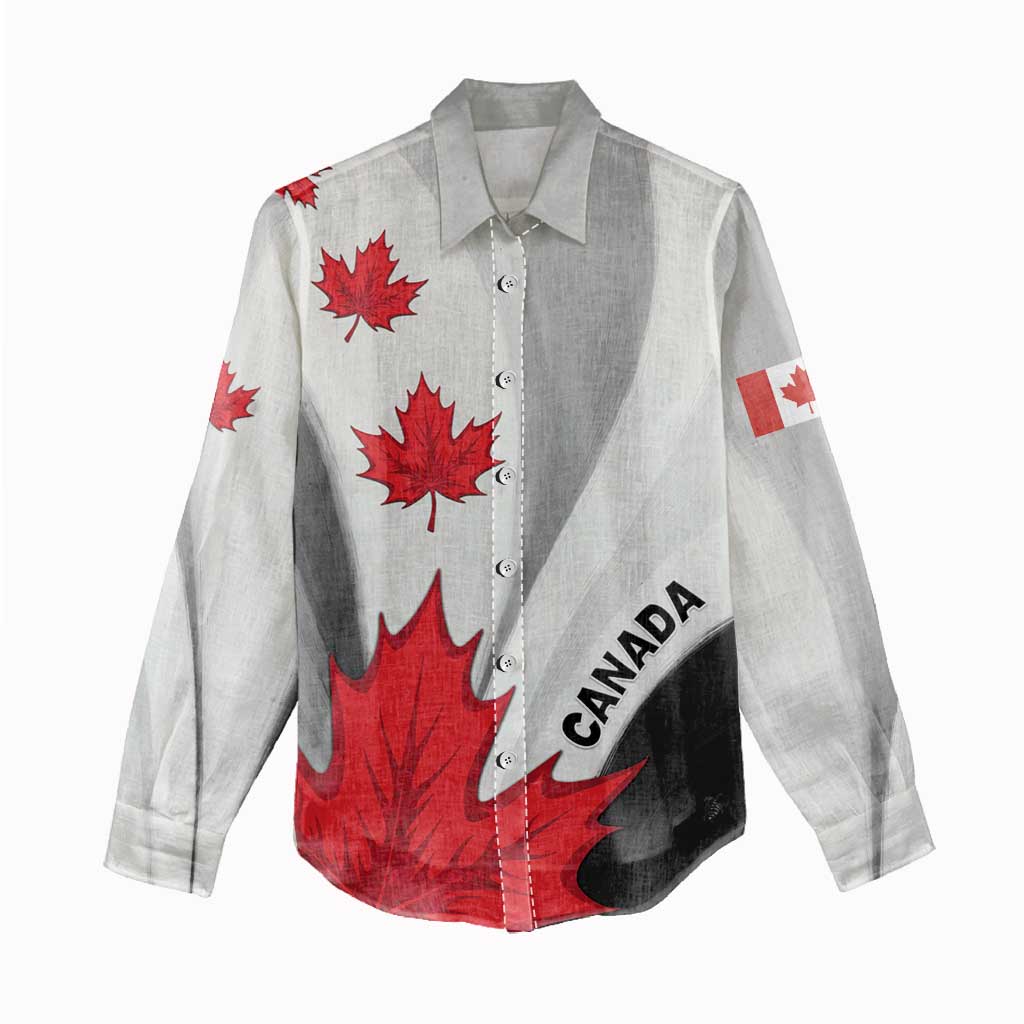 Canada Maple Leaf Women Casual Shirt Unique Style