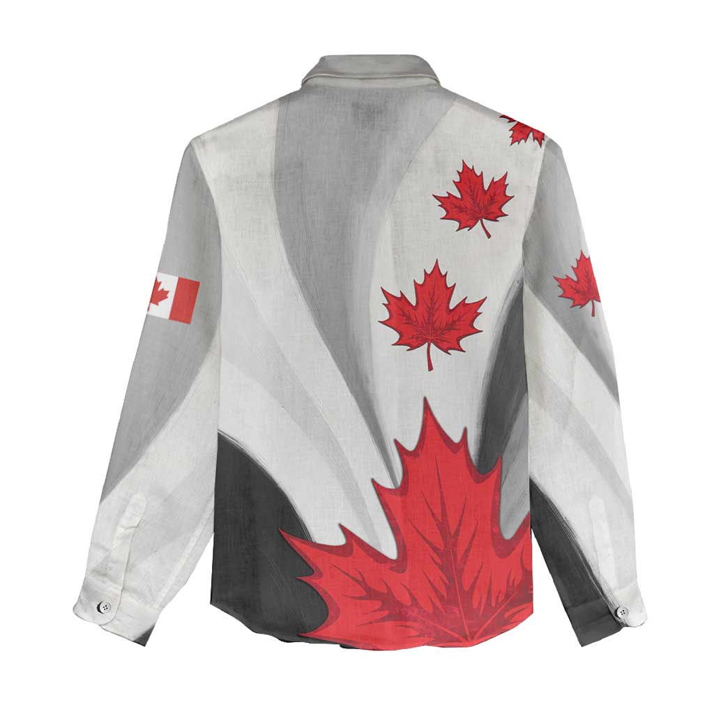 Canada Maple Leaf Women Casual Shirt Unique Style