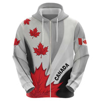 Canada Maple Leaf Zip Hoodie Unique Style