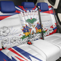 Haiti Heritage Month Back Car Seat Cover Negre Marron With Hibiscus