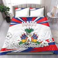 Haiti Heritage Month Bedding Set Negre Marron With Hibiscus