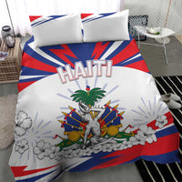 Haiti Heritage Month Bedding Set Negre Marron With Hibiscus