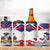 Personalized Haiti Heritage Month 4 in 1 Can Cooler Tumbler Negre Marron With Hibiscus
