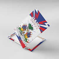 Haiti Heritage Month Canvas Wall Art Negre Marron With Hibiscus