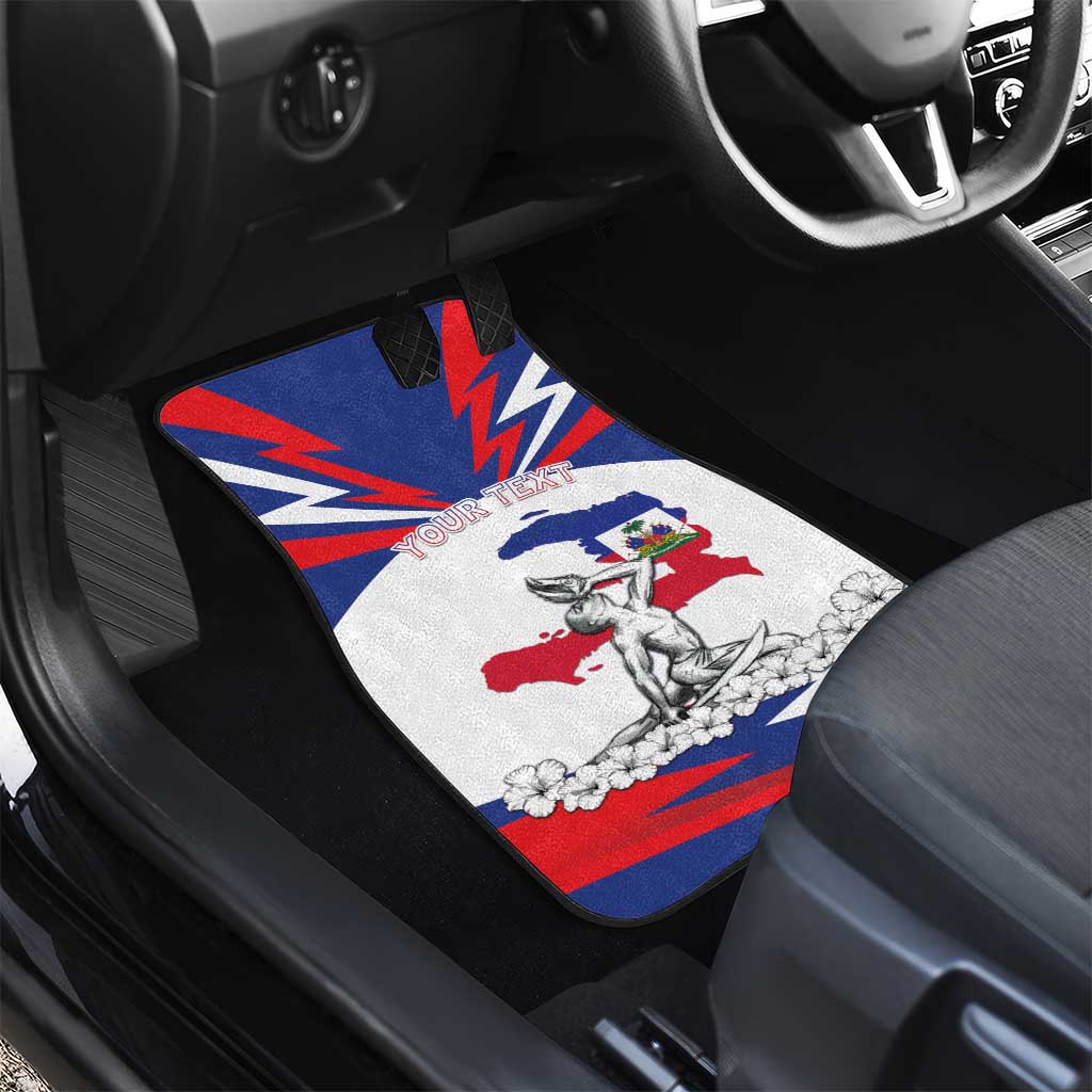 Haiti Heritage Month Car Mats Negre Marron With Hibiscus