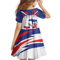 Personalized Haiti Heritage Month Family Matching Long Sleeve Bodycon Dress and Hawaiian Shirt Negre Marron With Hibiscus