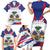 Personalized Haiti Heritage Month Family Matching Short Sleeve Bodycon Dress and Hawaiian Shirt Negre Marron With Hibiscus