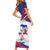 Personalized Haiti Heritage Month Family Matching Short Sleeve Bodycon Dress and Hawaiian Shirt Negre Marron With Hibiscus