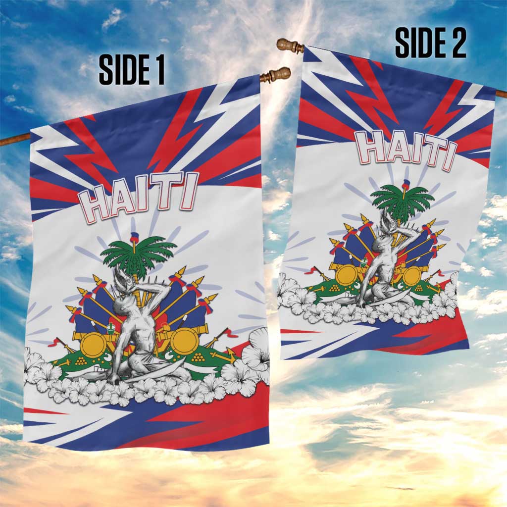 Haiti Heritage Month Garden Flag Negre Marron With Hibiscus