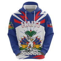 Personalized Haiti Heritage Month Hoodie Negre Marron With Hibiscus