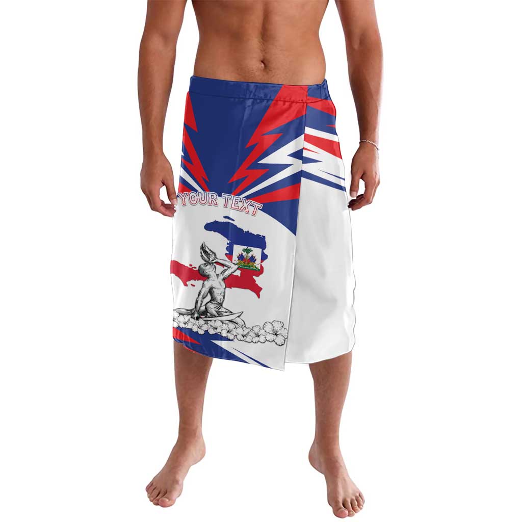 Personalized Haiti Heritage Month Lavalava Negre Marron With Hibiscus