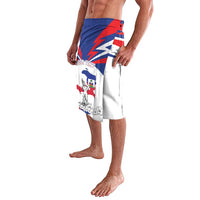 Personalized Haiti Heritage Month Lavalava Negre Marron With Hibiscus