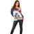 Personalized Haiti Heritage Month Off Shoulder Sweater Negre Marron With Hibiscus
