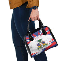 Haiti Heritage Month Shoulder Handbag Negre Marron With Hibiscus