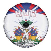 Haiti Heritage Month Spare Tire Cover Negre Marron With Hibiscus