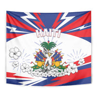 Haiti Heritage Month Tapestry Negre Marron With Hibiscus