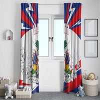 Haiti Heritage Month Window Curtain Negre Marron With Hibiscus