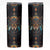 Native American Wolf Skinny Tumbler Abstract Geometric Style