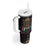 Native American Wolf Tumbler With Handle Abstract Geometric Style
