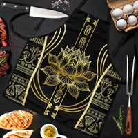 Egypt The Lotus Apron Gold Bloom Hieroglyphic Patterns
