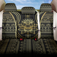 Egypt The Lotus Back Car Seat Cover Gold Bloom Hieroglyphic Patterns