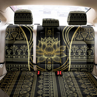 Egypt The Lotus Back Car Seat Cover Gold Bloom Hieroglyphic Patterns