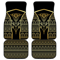 Egypt The Lotus Car Mats Gold Bloom Hieroglyphic Patterns