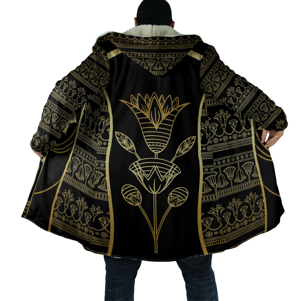 Egypt The Lotus Cloak Gold Bloom Hieroglyphic Patterns