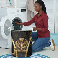 Egypt Uraeus Laundry Basket Gold Cobra Luxury Style