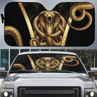 Egypt Uraeus Auto Sun Shade Gold Cobra Luxury Style