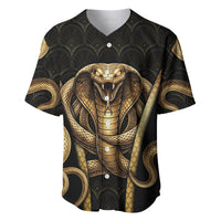 Egypt Uraeus Baseball Jersey Gold Cobra Luxury Style