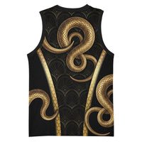 Egypt Uraeus Basketball Jersey Gold Cobra Luxury Style