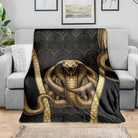Egypt Uraeus Blanket Gold Cobra Luxury Style