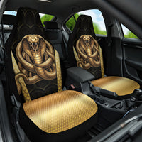 Egypt Uraeus Car Seat Cover Gold Cobra Luxury Style