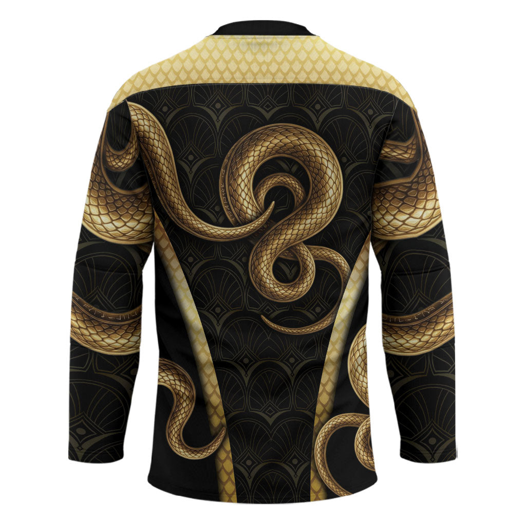 Egypt Uraeus Hockey Jersey Gold Cobra Luxury Style