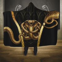 Egypt Uraeus Hooded Blanket Gold Cobra Luxury Style
