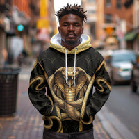 Egypt Uraeus Hoodie Gold Cobra Luxury Style