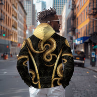 Egypt Uraeus Hoodie Gold Cobra Luxury Style