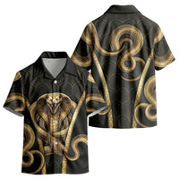 Egypt Uraeus Kid Hawaiian Shirt Gold Cobra Luxury Style DT05