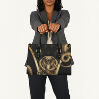 Egypt Uraeus Leather Bag Gold Cobra Luxury Style