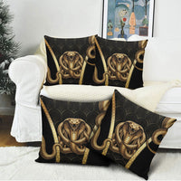 Egypt Uraeus Pillow Cover Gold Cobra Luxury Style