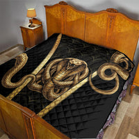 Egypt Uraeus Quilt Gold Cobra Luxury Style