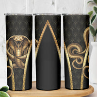 Egypt Uraeus Skinny Tumbler Gold Cobra Luxury Style