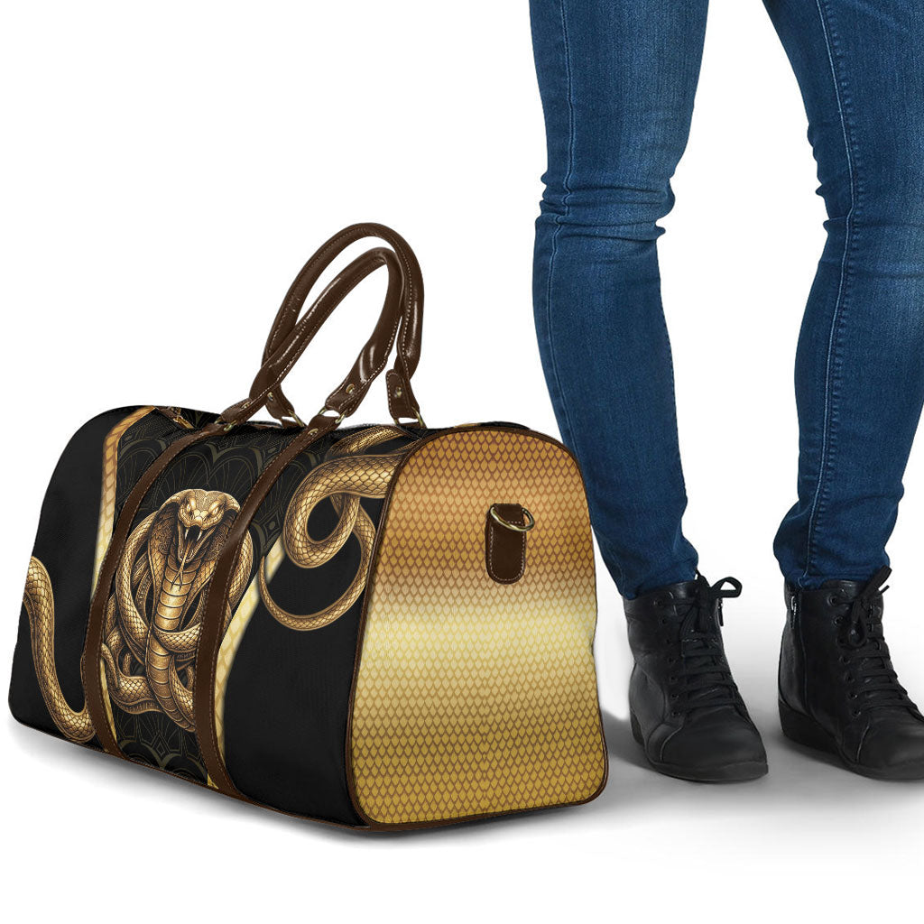 Egypt Uraeus Travel Bag Gold Cobra Luxury Style