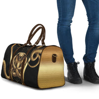 Egypt Uraeus Travel Bag Gold Cobra Luxury Style