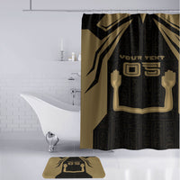 Custom Egypt KA Bathroom Set Gold Symbol Hieroglyphic Texture