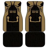 Custom Egypt KA Car Mats Gold Symbol Hieroglyphic Texture