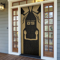 Custom Egypt KA Door Cover Gold Symbol Hieroglyphic Texture